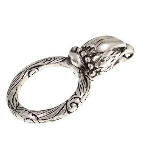 gucci eagle head ring